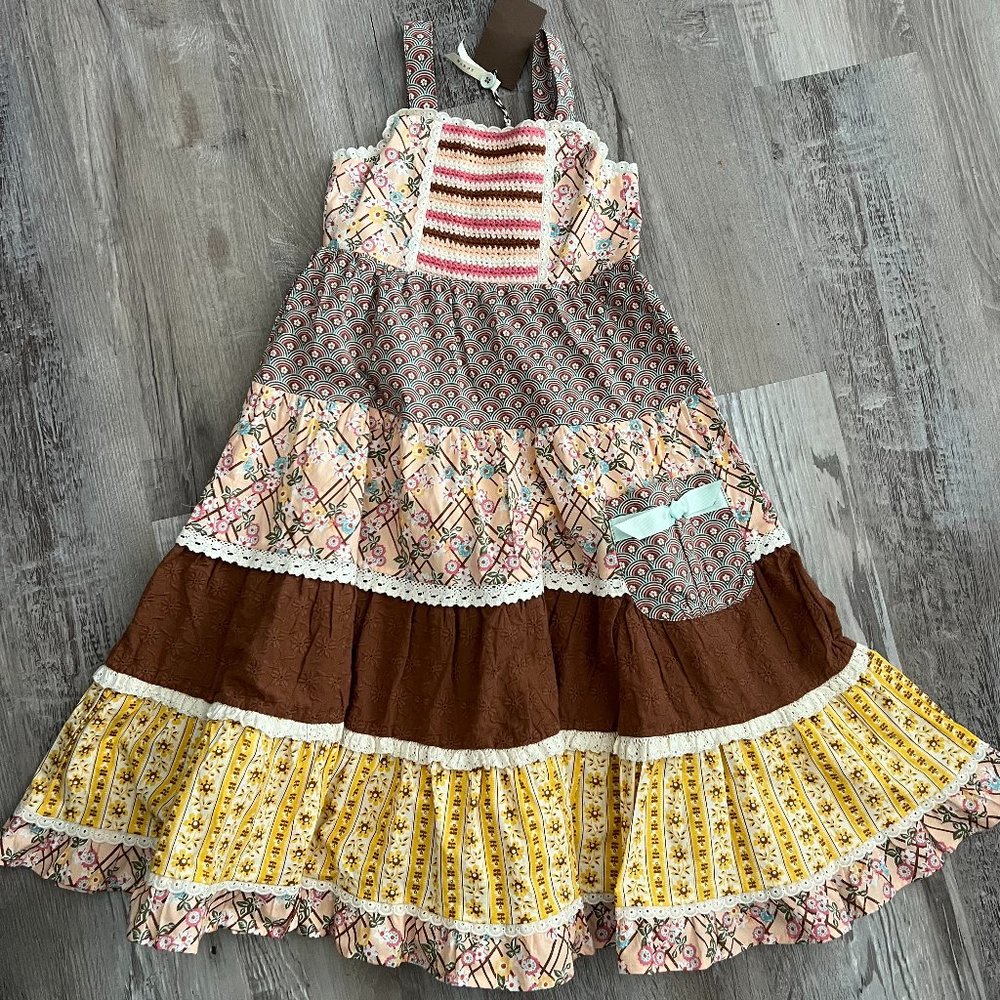 Matilda Jane Ruffle Dress LONG New With Tags Size 6